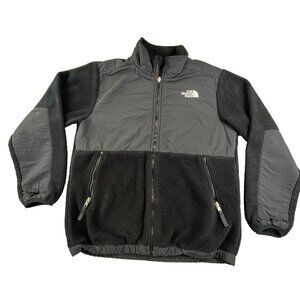 The North Face Denali Jacket Boys Large Black Polartec Fleece T132 Warm Cozy